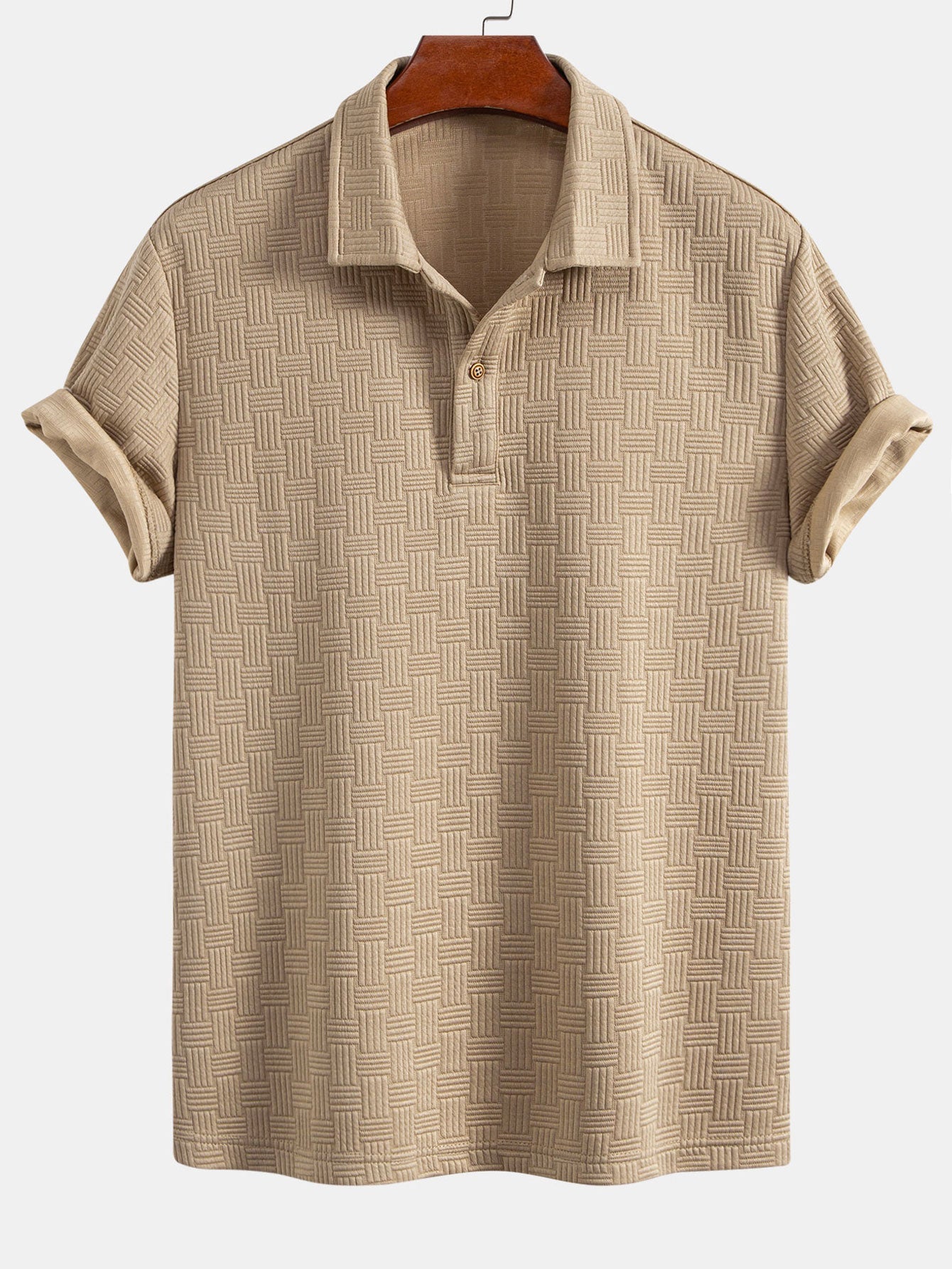 Wyatt | Striped Jacquard Polo Shirt