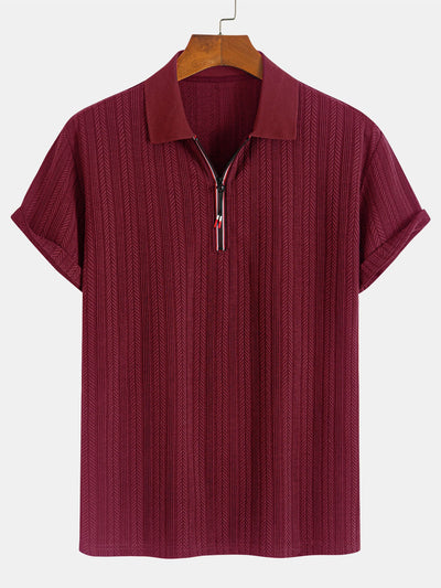 Stanley® | Textured Zipper Polo
