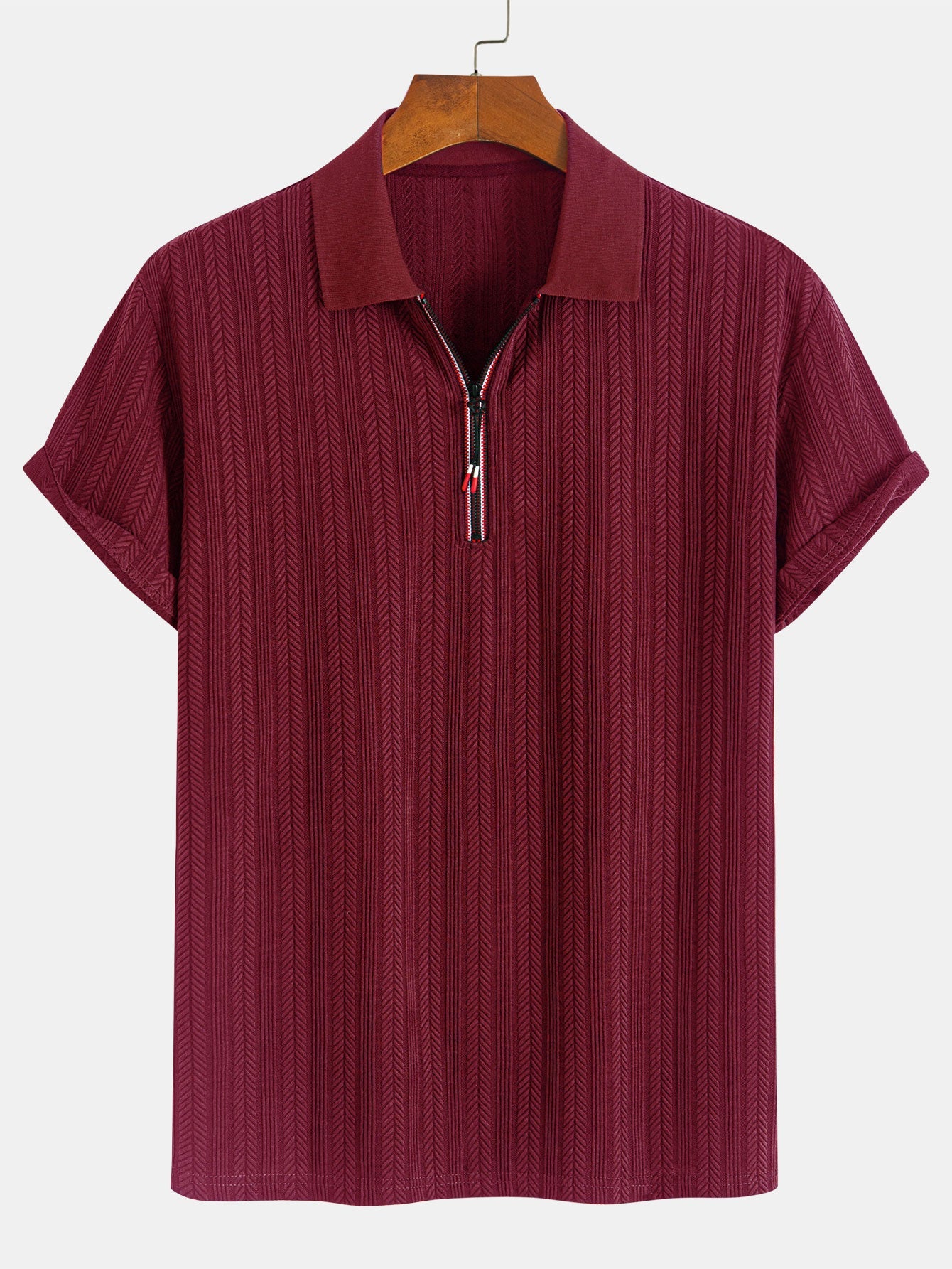 George® | Textured Zipper Polo
