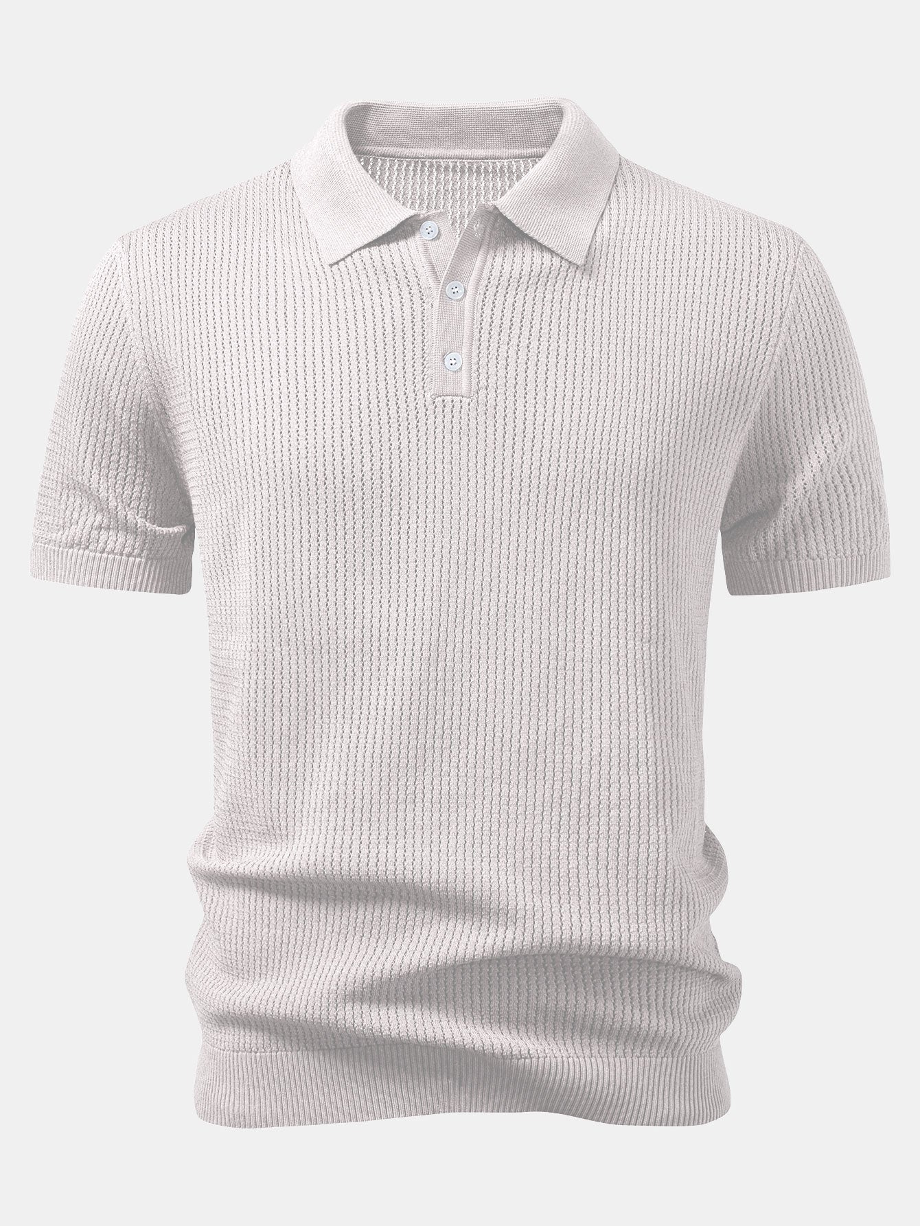 Ryan | Textured Crochet Knitted Polo Shirt