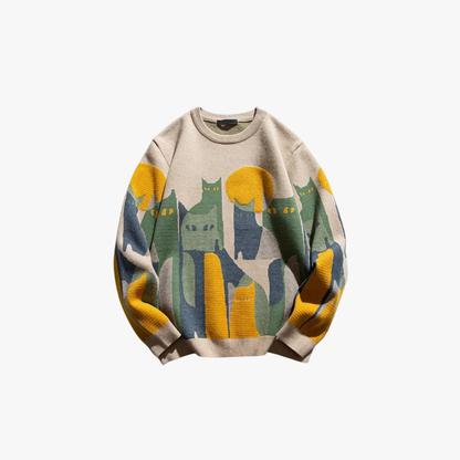 Asher® | Cat Art Sweater