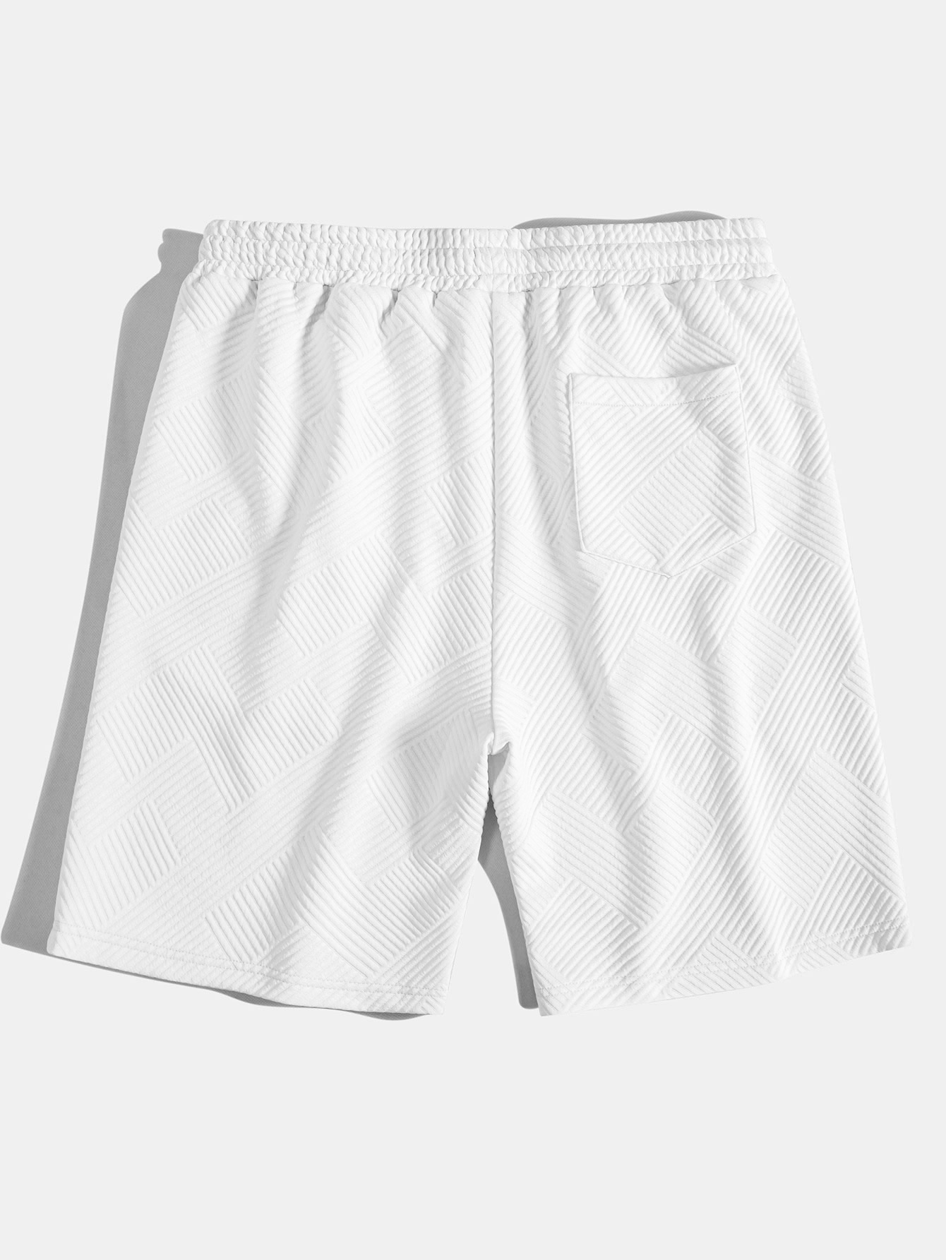 Hyginus | Striped Jacquard Drawstring Shorts