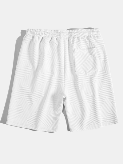 Hyginus | Striped Jacquard Drawstring Shorts