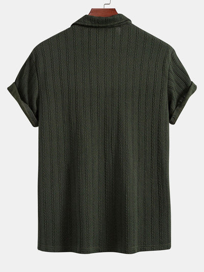 Victor® | Twist Texture Knit Polo Shirt