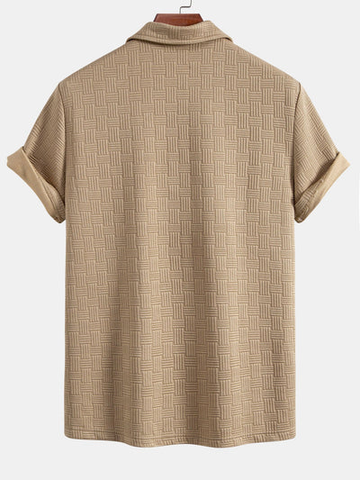 Wyatt | Striped Jacquard Polo Shirt