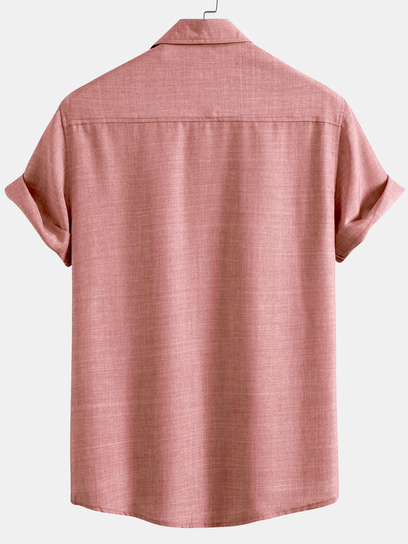 Jared® | Textured Button Up Shirt With Two Pockets & Straight Leg Linen Pants