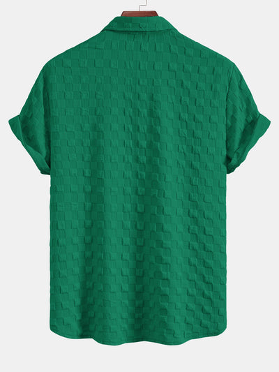 Juan® | Checkerboard Textured Button Up Shirt
