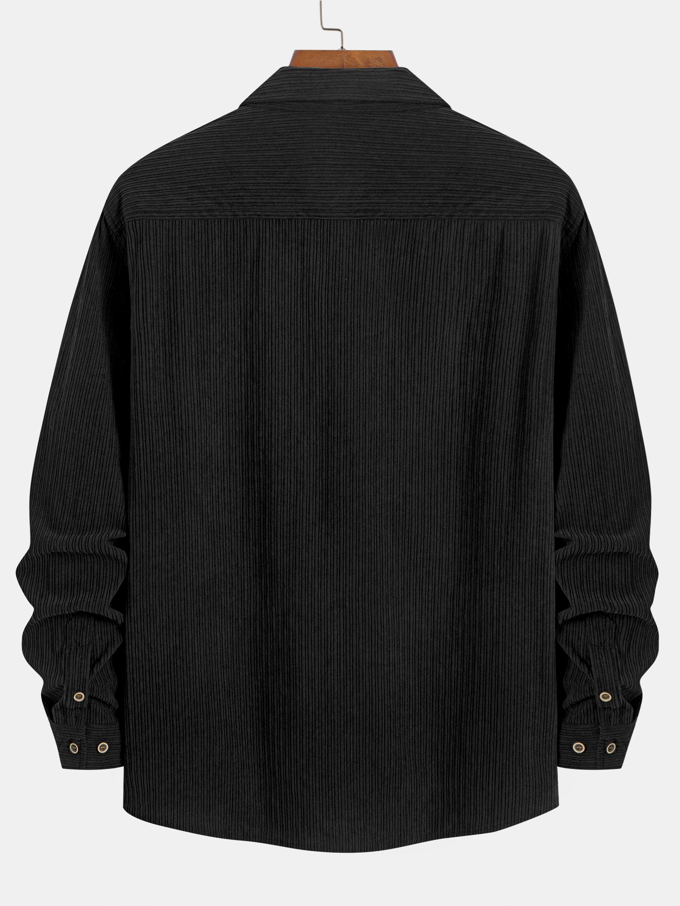 Kareem® | Long Sleeve Corduroy Pocket Button Up Shirt