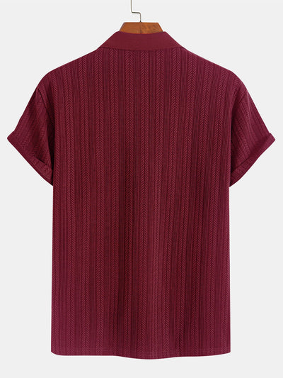 Stanley® | Textured Zipper Polo
