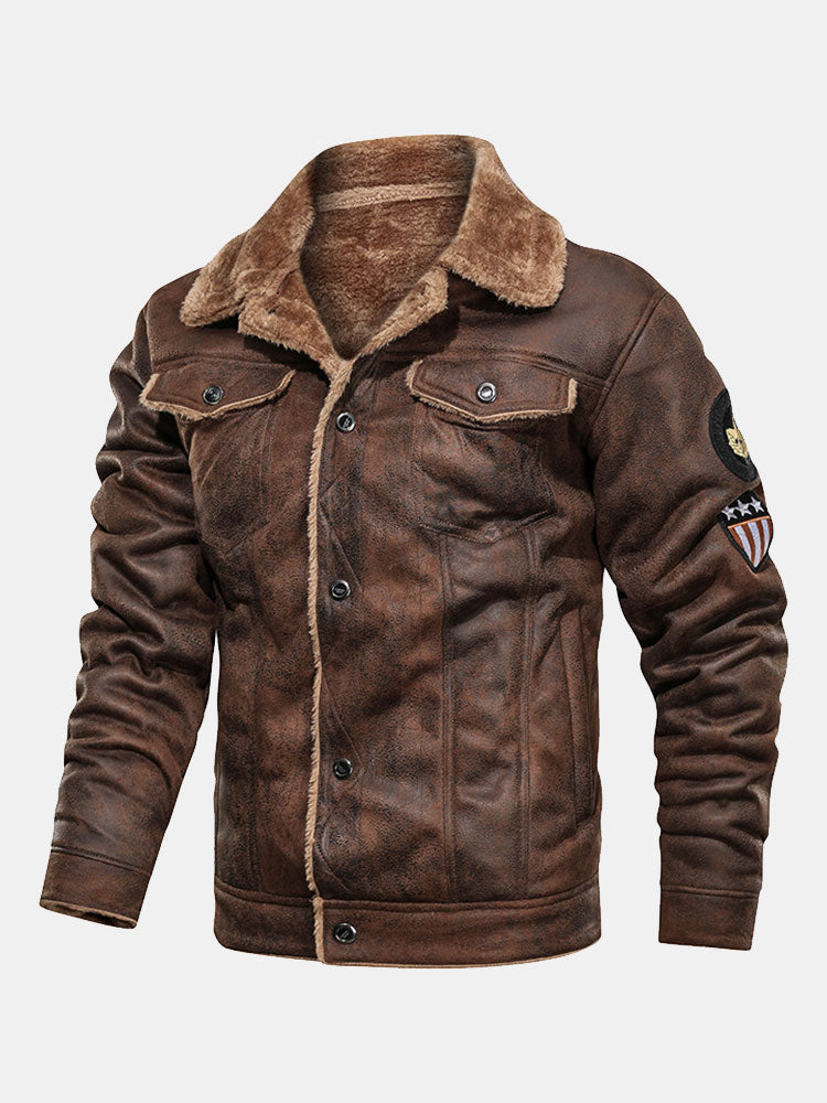 Benito | Regular Fit Faux Fur Lined Faux Suede Jacket