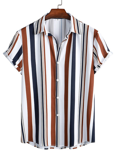 Javier® | Colored Striped Print Shirt