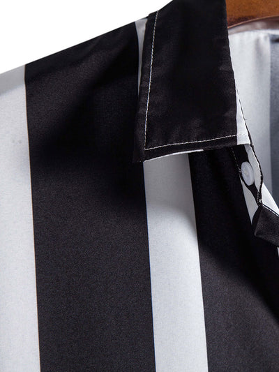 Andino® | Striped Print Button Up Shirt