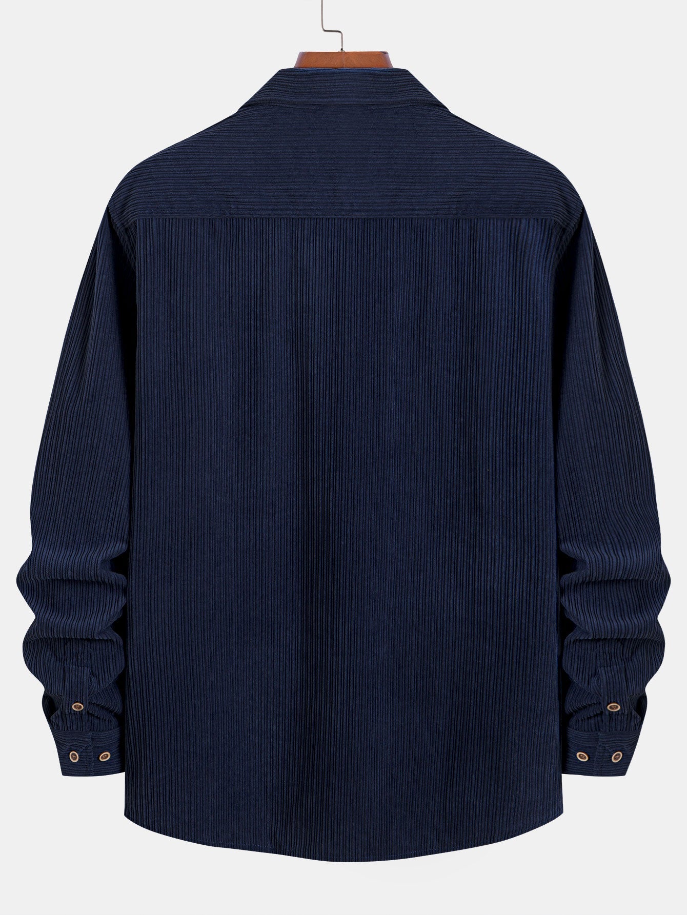 Kareem® | Long Sleeve Corduroy Pocket Button Up Shirt