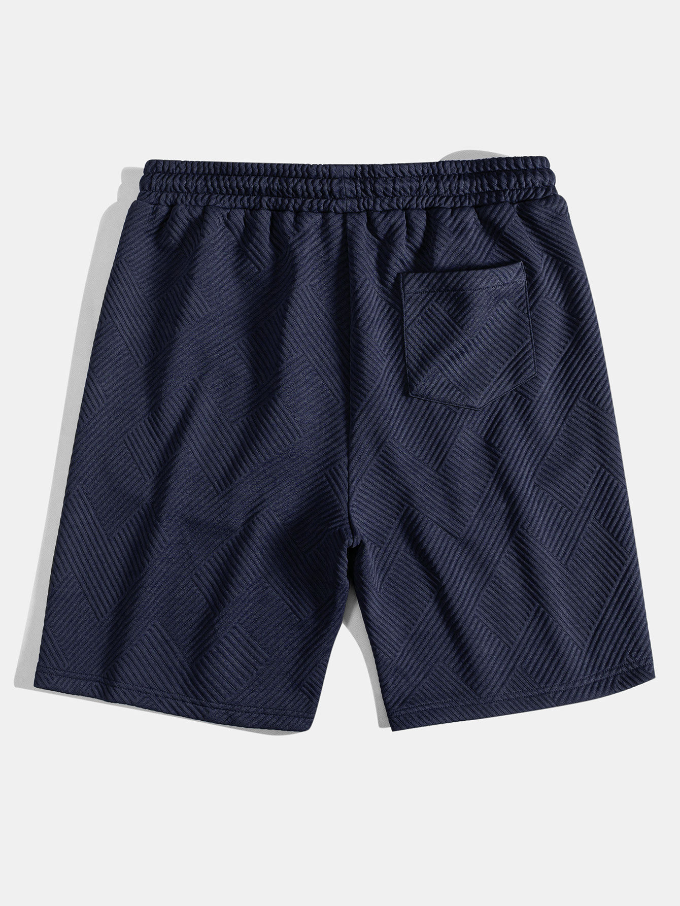 Hyginus | Striped Jacquard Drawstring Shorts