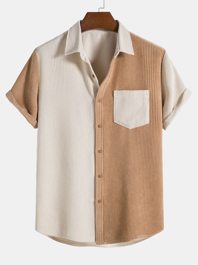 Troy® | Two Tone Corduroy Button Up Shirt