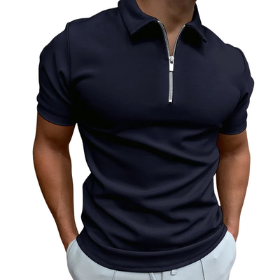 Lucas | MODERN POLO SHIRT WITH MID-ZIP