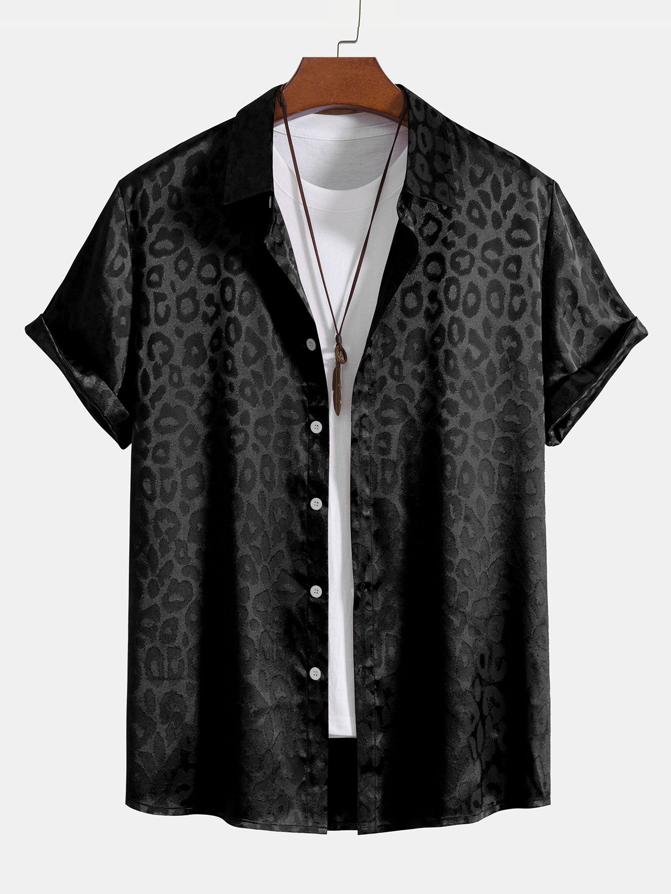 Aslak® | Satin Leopard Shirt