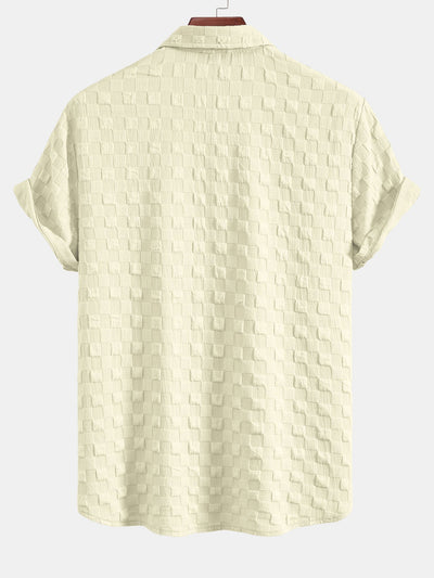Juan® | Checkerboard Textured Button Up Shirt