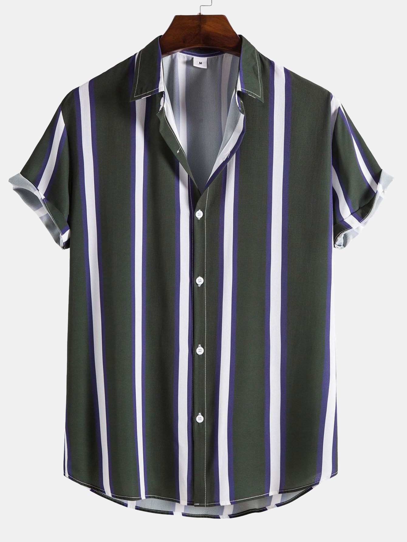 Arild® | Striped Print Button Up Shirt