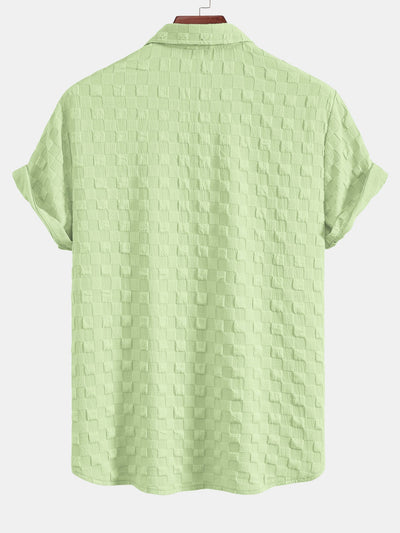Juan® | Checkerboard Textured Button Up Shirt