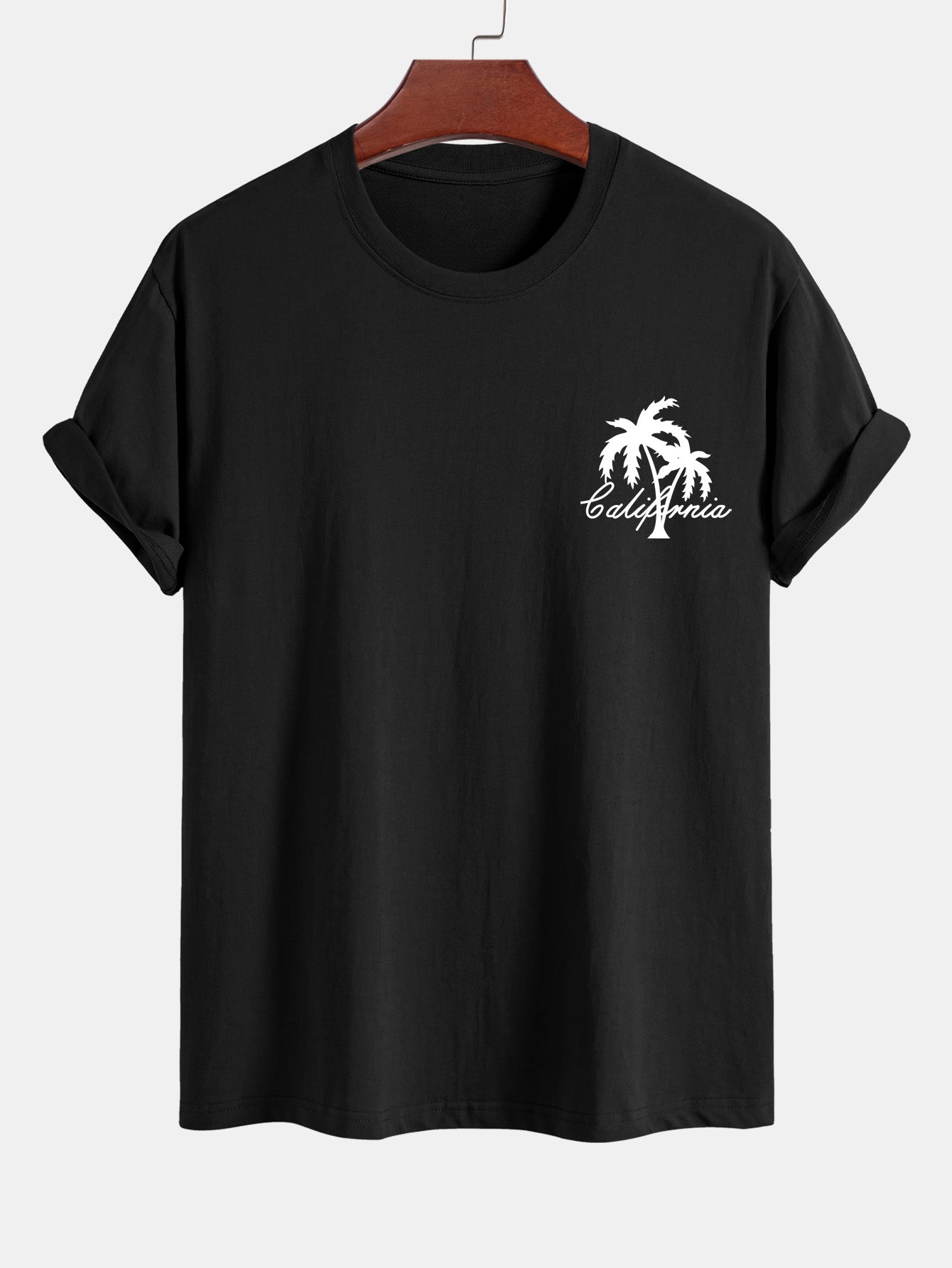 Federico® | Palm Tree Print Cotton T-Shirt & Swim Shorts