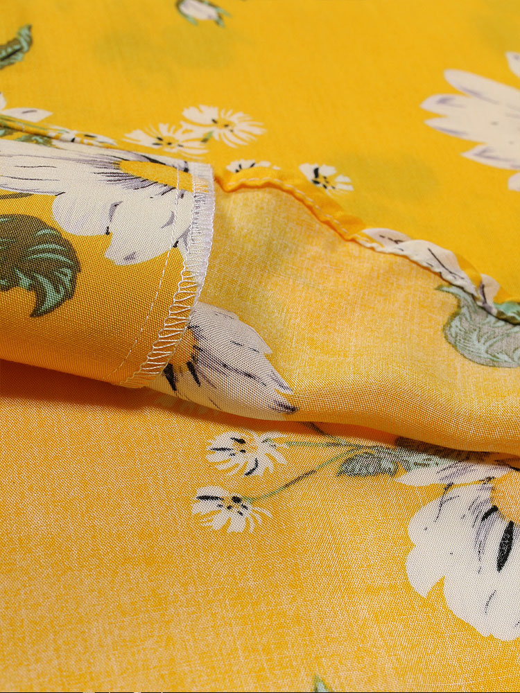 Arquipo® | Sunflower Print Revere Shirt