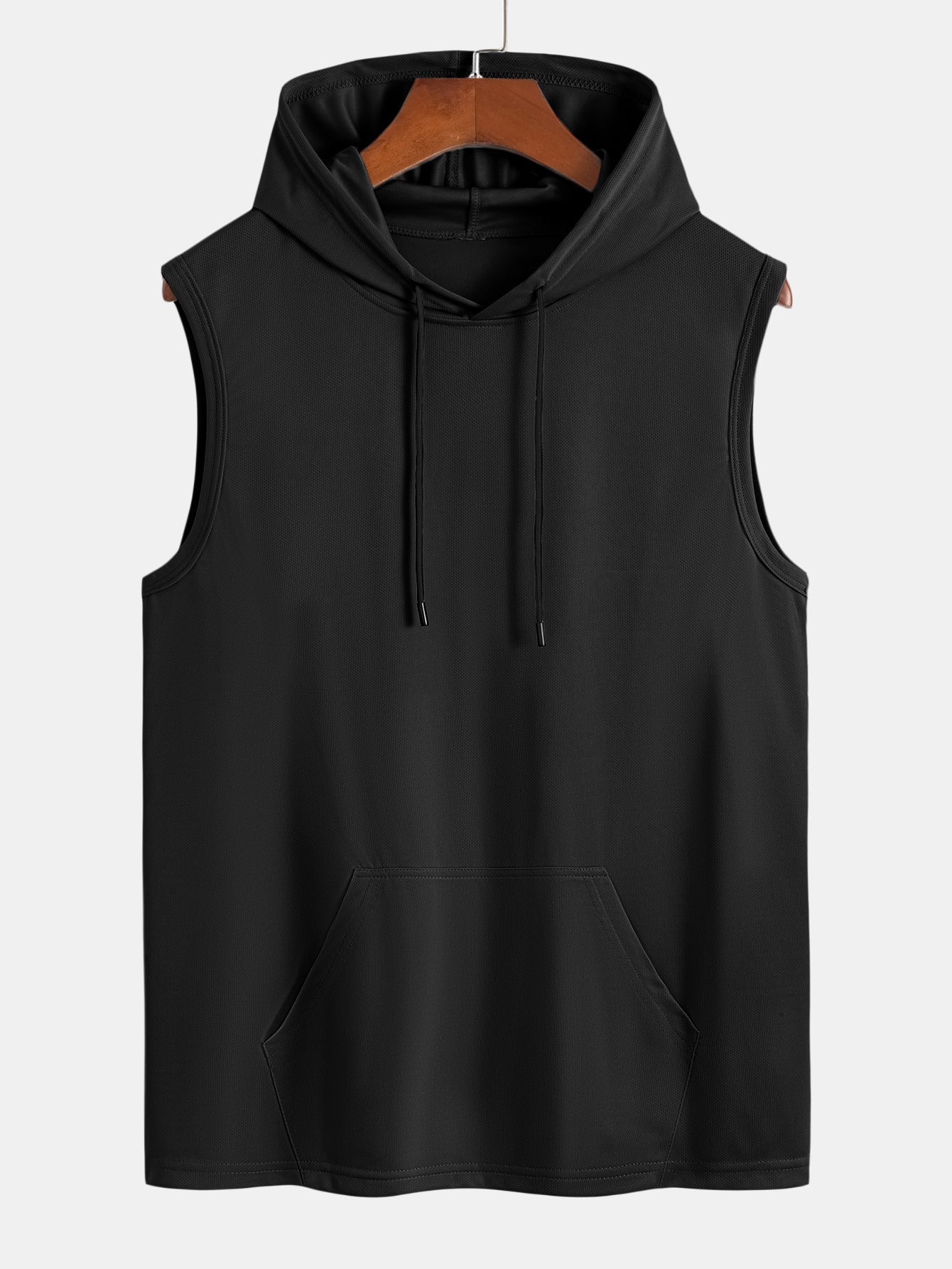 Juvenal® | Athletic Mesh Kangaroo Pocket Hooded Tank