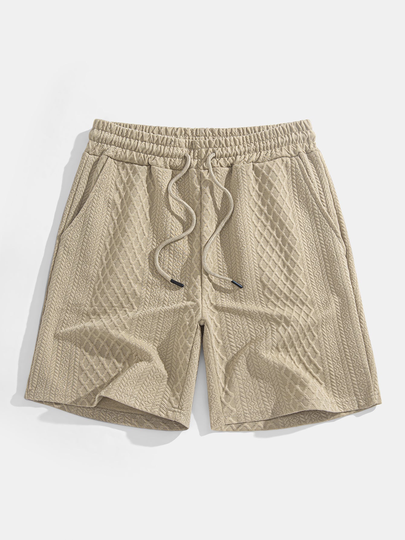 Edgardo® | Geometric Diamond Jacquard Polo & Shorts