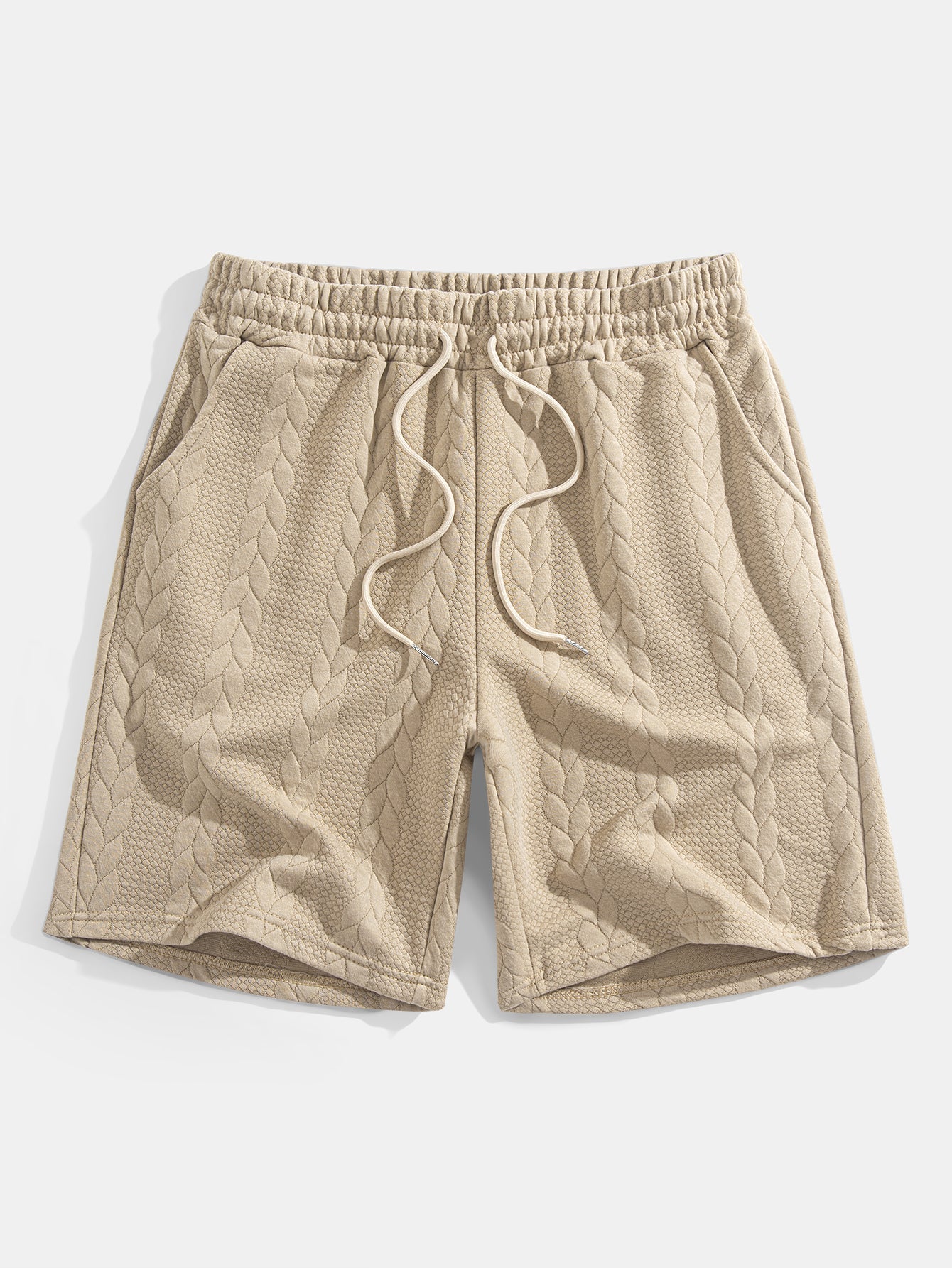 Heraclio® | Relax Fit Mid-Length Sleeve Twist Jacquard T-Shirt & Shorts