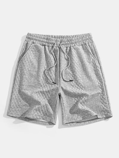 Edgardo® | Geometric Diamond Jacquard Polo & Shorts