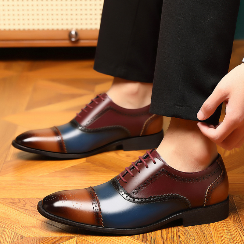 Andrés® | Kensington Leather Brogue Dress Shoes