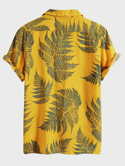 Mason® | Tropical Plants Print Shirts & Swim Shorts