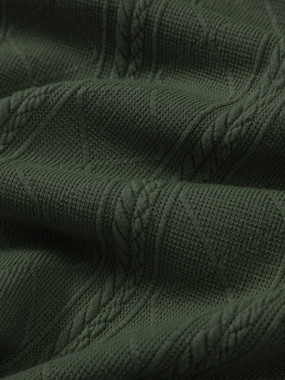 Samuel | Rhombus Geometric Texture Knit Polo Shirt