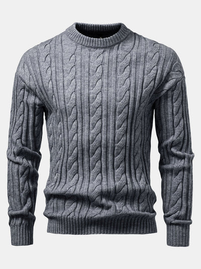 Abdullah® | Twist Jacquard Crew Neck Sweater
