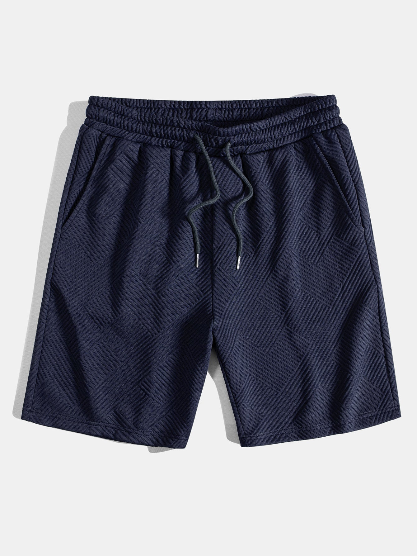 Caesar | Striped Jacquard Drawstring Shorts