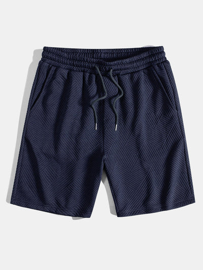 Caesar | Striped Jacquard Drawstring Shorts