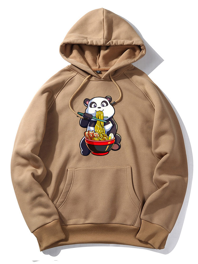 Orrin | Panda Eating Ramen Print Hoodie