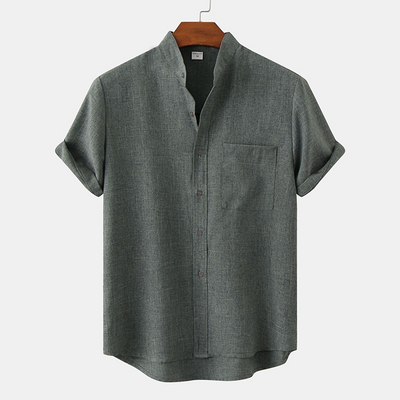 Joshua® | Solid Color Men'S Shirt Made Of Cotton Linen