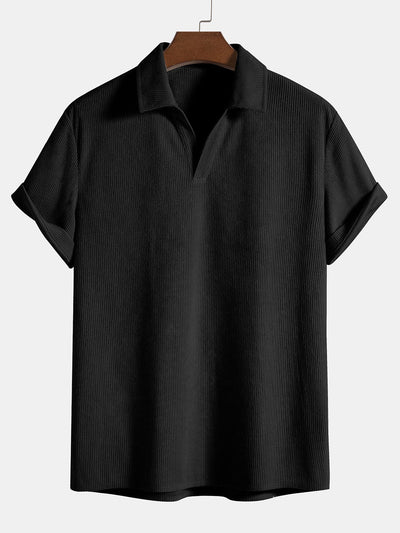 Josué® | Short Sleeve Corduroy Polo Shirt