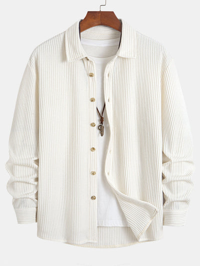 Israel® | Long Sleeved Waffle Button Up Shirt