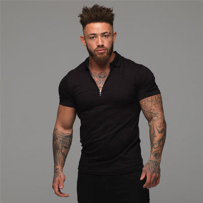 Jorge® | Men'S Zip-Up Polo Shirt