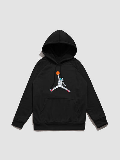 Preston | Basketball Astronaut Print Hoodie