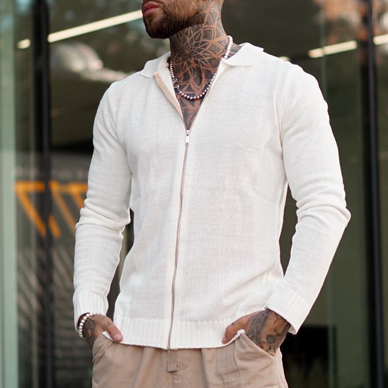 Josiah® | Casual Long-Sleeved Zip-Up Knitted Sweater For Men