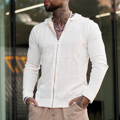 Josiah® | Casual Long-Sleeved Zip-Up Knitted Sweater For Men