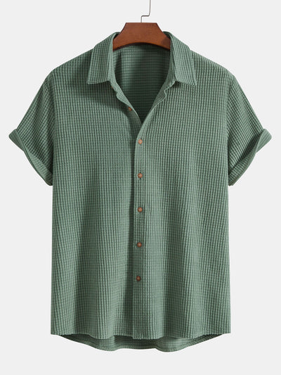 Clayton® | Waffle Button Up Shirt & Shorts