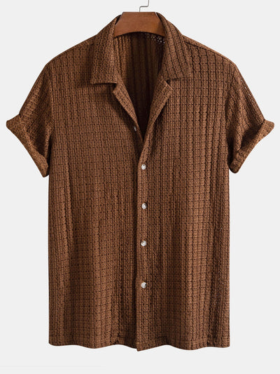 Job® | Texture Jacquard Cuban Shirt & Straight Leg Linen Pants