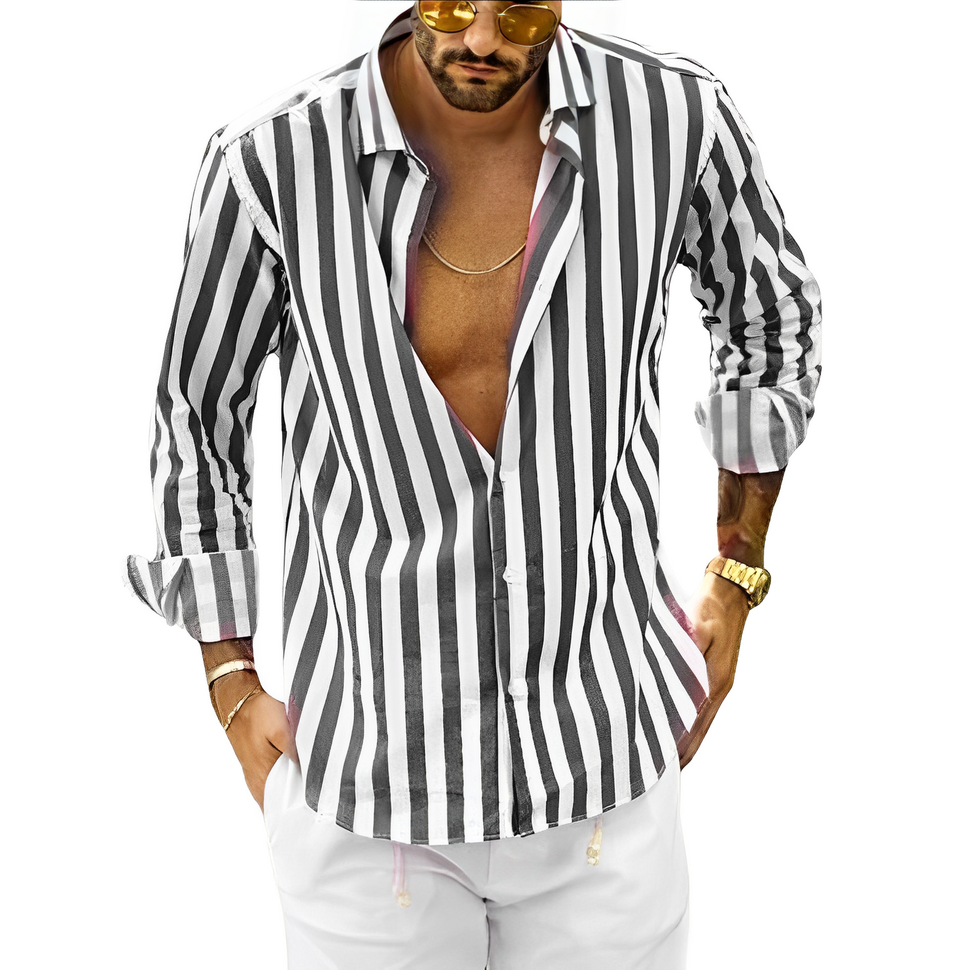 Michael® | Striped Men'S Shirt For Summer