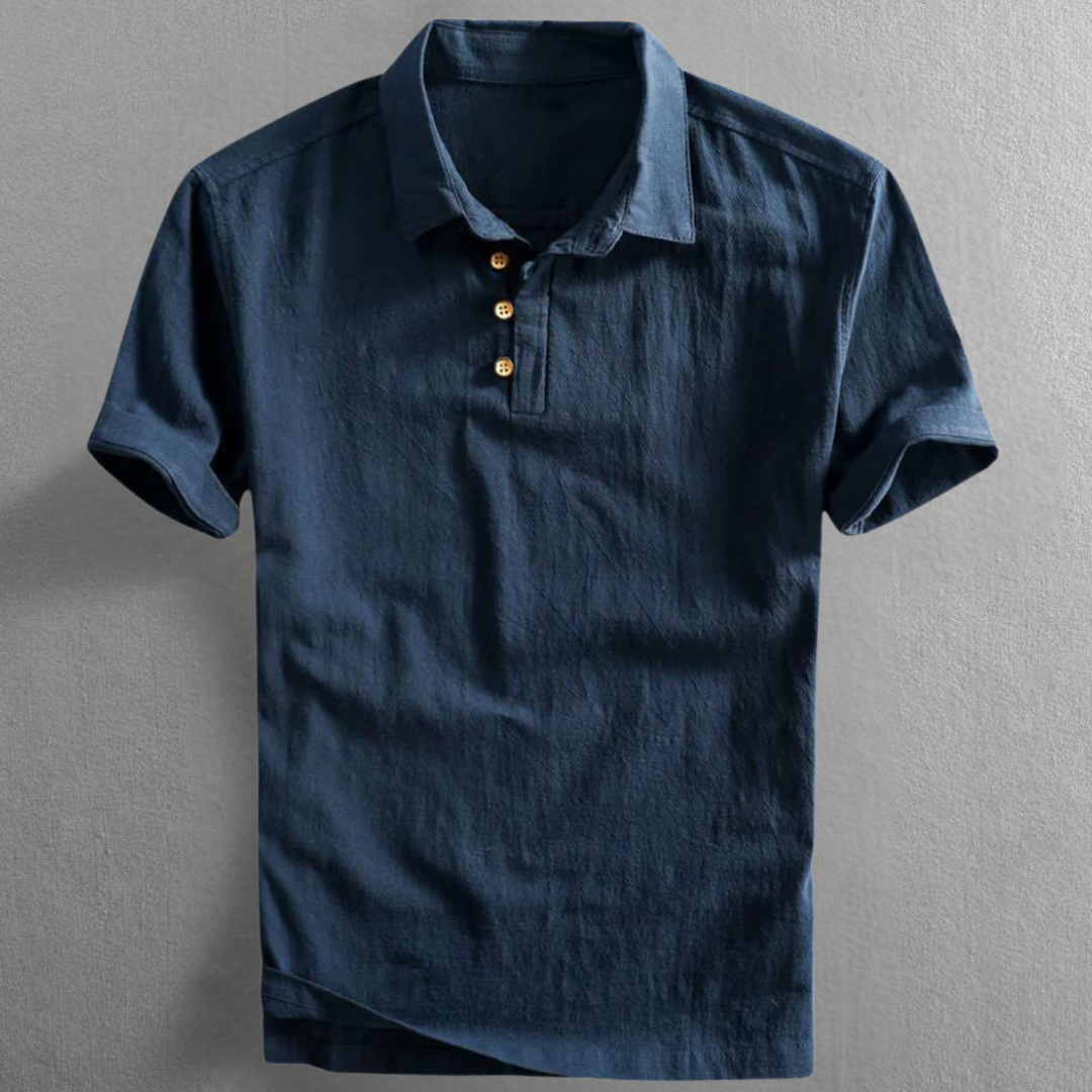Edward | San Julian Linen Polo Shirt