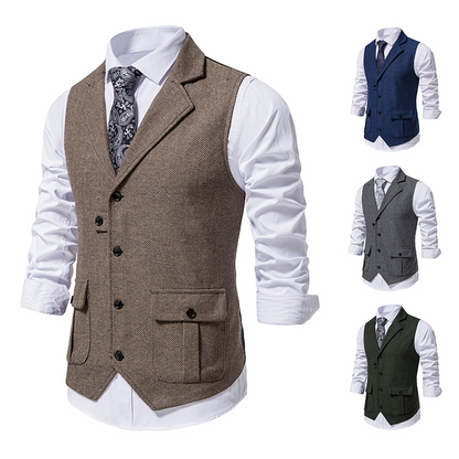 Noah® | Elegant Men's Vest With Side Pockets