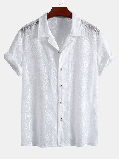 Vital® | Embroidered Floral Cuban Shirt